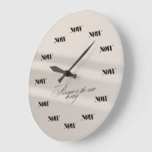 Luxuriöse "JETZT"-Wall-Uhr Große Wanduhr (Winkel)