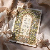 Luxuriöse Jugendstil-Hochzeit Einladung