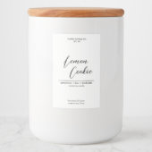 Luxuriöse Kalligrafie Stil Custom Matte Candle Lab Lebensmitteletikett (Vorderseite)