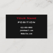 LUXURIÖSE KFZ-Service oder Uber-Treiber QR-Code Visitenkarte (Rückseite)