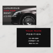 LUXURIÖSE KFZ-Service oder Uber-Treiber QR-Code Visitenkarte (Vorne/Hinten)