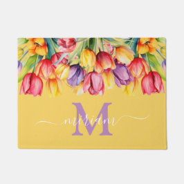 Luxuriöse Kitchen Floor Mat: Frühlingsblumen Gelb Fußmatte