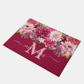 Luxuriöse Kitchen Floor Mat: Hellrosa Blume Fußmatte (Schrägansicht)