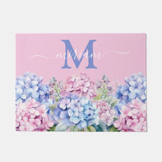 Luxuriöse Kitchen Floor Mat: Hydrangeas Door Mat Fußmatte (Vorderseite)