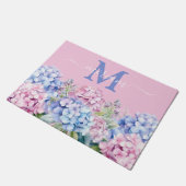 Luxuriöse Kitchen Floor Mat: Hydrangeas Door Mat Fußmatte (Schrägansicht)