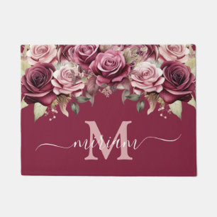 Luxuriöse Kitchen Floor Mat: Rose Gold Purple Blum Fußmatte