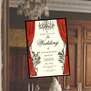 Luxuriöse klassische elegante Vintage-Hochzeit Einladung