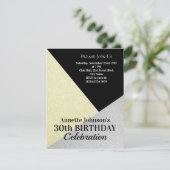 Luxuriöse klassische Muster Gold Silber Einladung (Stehend Vorderseite)