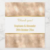 LUXURIÖSE KLEINE WEINSEL GOLD KUSTOM WEINETIKETT (Einzelnes Label)