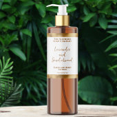 Luxuriöse Kosmetik mit weißer und goldener Folie F Rechteckiger Aufkleber