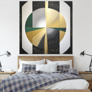 Luxuriöse kosmische Geometrie Leinwanddruck