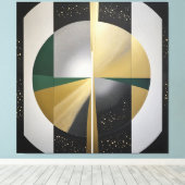 Luxuriöse kosmische Geometrie Leinwanddruck (Insitu (Holzboden))