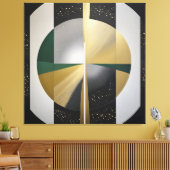 Luxuriöse kosmische Geometrie Leinwanddruck (Insitu (Wohnzimmer))