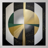 Luxuriöse kosmische Geometrie Poster (Vorne)