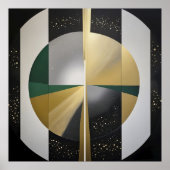 Luxuriöse kosmische Geometrie Poster (Vorne)