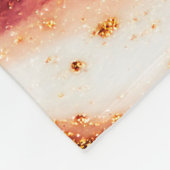 Luxuriöse Kunst im orientalischen Stil. Goldener S Fleecedecke (Ecke)