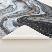 Luxuriöse Kunst im orientalischen Stil. Goldener S Sherpadecke (3/4)