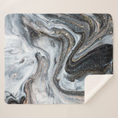 Luxuriöse Kunst im orientalischen Stil. Goldener S Sherpadecke (Vorderseite (Horizontal))