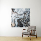 Luxuriöse Kunst im orientalischen Stil. Goldener S Wandteppich (Beispiel)