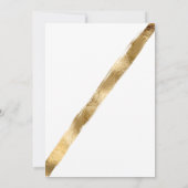 Luxuriöse Künstlerische Black Gold Pinselstrich Bo Einladung (Rückseite)