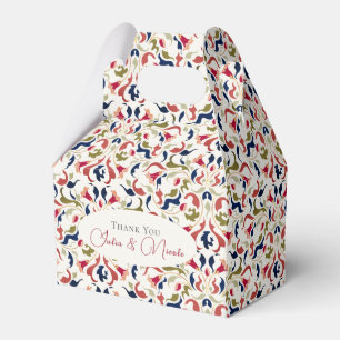 Luxuriöse künstlerische botanische florale Paisley Geschenkschachtel