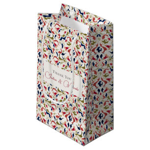 Luxuriöse künstlerische botanische florale Paisley Kleine Geschenktüte