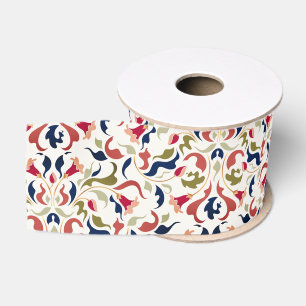 Luxuriöse künstlerische botanische florale Paisley Ripsband