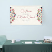 Luxuriöse künstlerische Botanische Paisley Hochzei Banner (Messeveranstaltung)