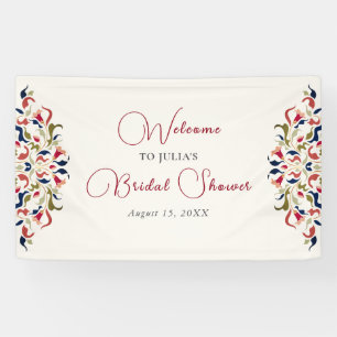 Luxuriöse künstlerische Botanische Paisley Hochzei Banner