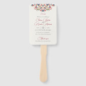 Luxuriöse künstlerische Botanische Paisley Hochzei Fächer (Vorderseite)