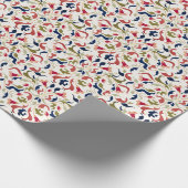 Luxuriöse künstlerische Botanische Paisley Hochzei Geschenkpapier (Ecke)