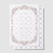 Luxuriöse künstlerische Botanische Paisley Hochzei Pergament Einladungen (Versetzt (Einladung))