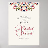 Luxuriöse künstlerische Botanische Paisley Hochzei Poster (Vorne)