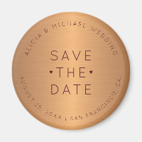 Luxuriöse Kupfer Gold burgundy Hochzeit speichern 