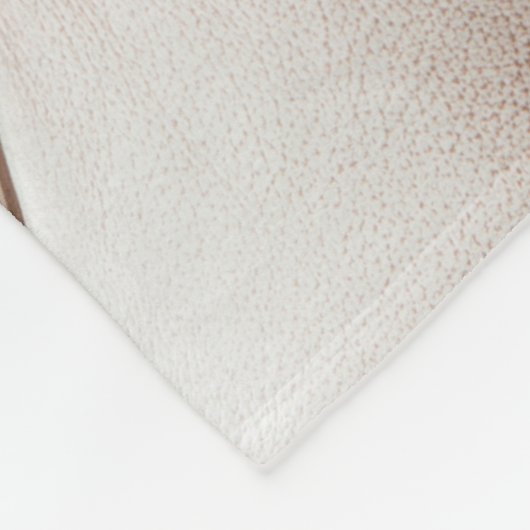 Luxuriöse Ledertextur, alte Rose Fleecedecke (Ecke)