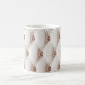 Luxuriöse Ledertextur, alte Rose Kaffeetasse (Mittel)