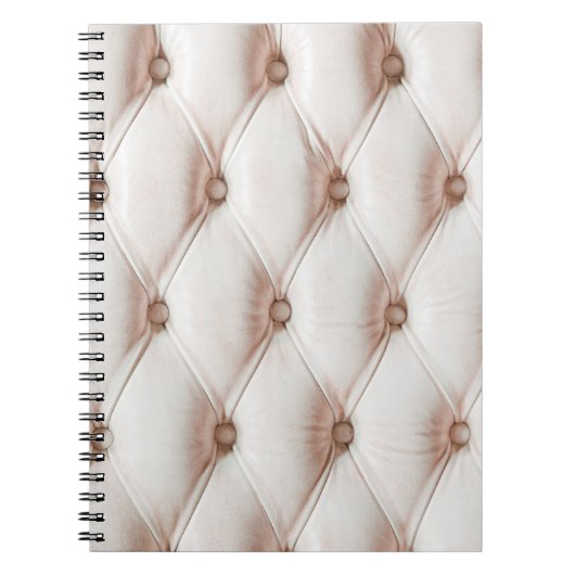 Luxuriöse Ledertextur, alte Rose Notizblock (Vorderseite)