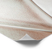 Luxuriöse Ledertextur, alte Rose Poster (Ecke)