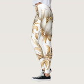 Luxuriöse Leggings aus Gold-Floral (Links)
