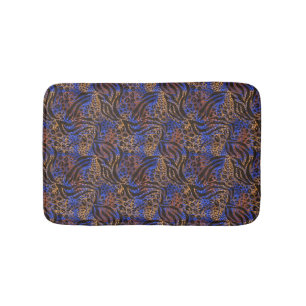 Luxuriöse Leopard- und Zebra-Druckmuster Badematte