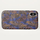 Luxuriöse Leopard- und Zebra-Druckmuster Case-Mate iPhone Hülle (Rückseite (Horizontal))