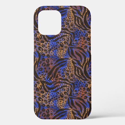 Luxuriöse Leopard- und Zebra-Druckmuster Case-Mate iPhone Hülle (Rückseite)