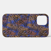 Luxuriöse Leopard- und Zebra-Druckmuster Case-Mate iPhone Hülle (Rückseite (Horizontal))