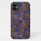 Luxuriöse Leopard- und Zebra-Druckmuster Case-Mate iPhone Hülle (Rückseite)