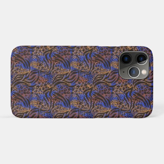 Luxuriöse Leopard- und Zebra-Druckmuster Case-Mate iPhone Hülle (Rückseite (Horizontal))