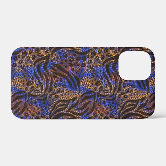 Luxuriöse Leopard- und Zebra-Druckmuster Case-Mate iPhone Hülle (Rückseite (Horizontal))