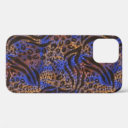Luxuriöse Leopard- und Zebra-Druckmuster Case-Mate iPhone Hülle (Rückseite (Horizontal))