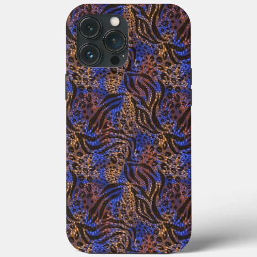 Luxuriöse Leopard- und Zebra-Druckmuster Case-Mate iPhone Hülle (Rückseite)