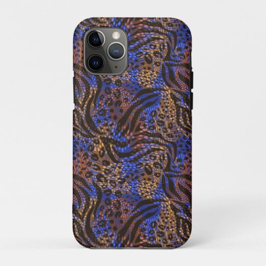 Luxuriöse Leopard- und Zebra-Druckmuster Case-Mate iPhone Hülle (Rückseite)