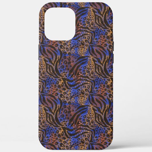Luxuriöse Leopard- und Zebra-Druckmuster Case-Mate iPhone Hülle (Rückseite)